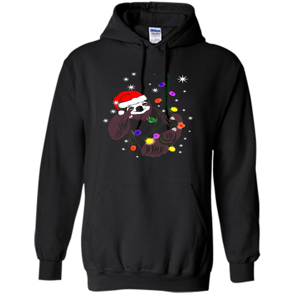 Cute Christmas Choloepus Sloth Santa Led Light Mug - Hoodie