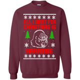 All I Want For Christmas Is HarambeT Rex Attack Reindeer ugly sweater PINGPONG