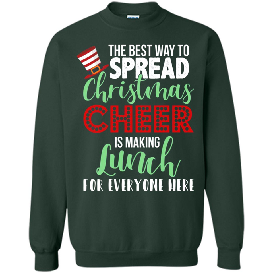 Spread Christmas Cheer Lunch Family Xmas Gift Ls - Sweatshirt
