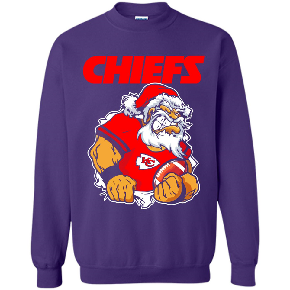 Grumpy Santa Claus Kansas City Chiefs Football Team PINGPONG