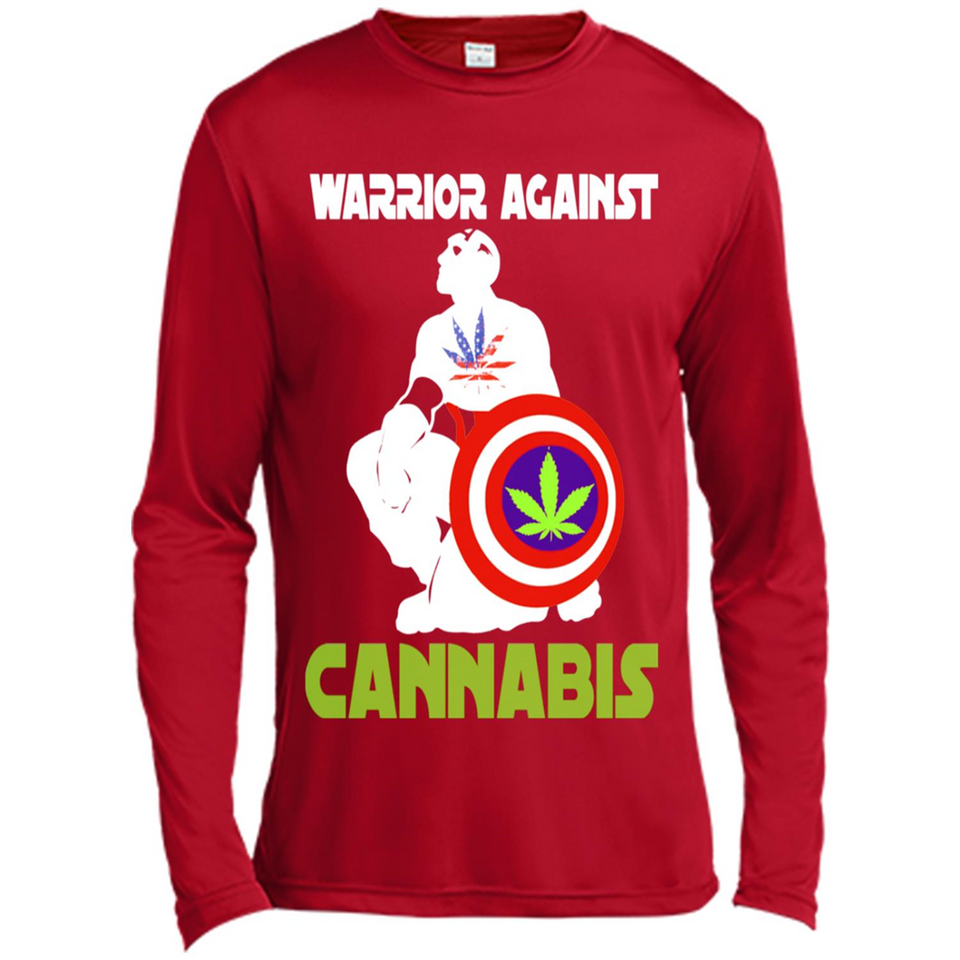 warrior against cannabis - Canvas Long Sleeve T-Shirt