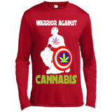 warrior against cannabis - Canvas Long Sleeve T-Shirt