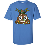 Reindeer Poop Emoji Cute Merry Christmas T-Shirt - Shirt