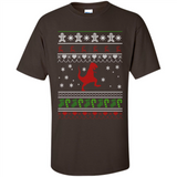 Dinosaur and Santa Ugly Christmas Sweater - Shirt