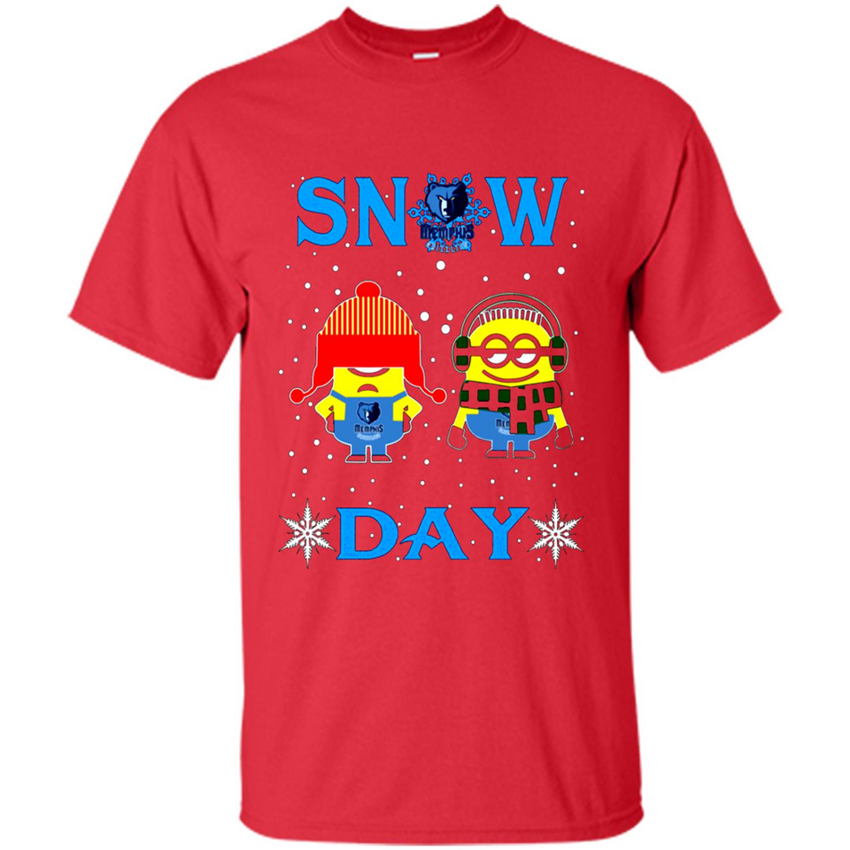 Snow Day Shirt For Memphis Grizzlies Vs Minion Fans pingpong