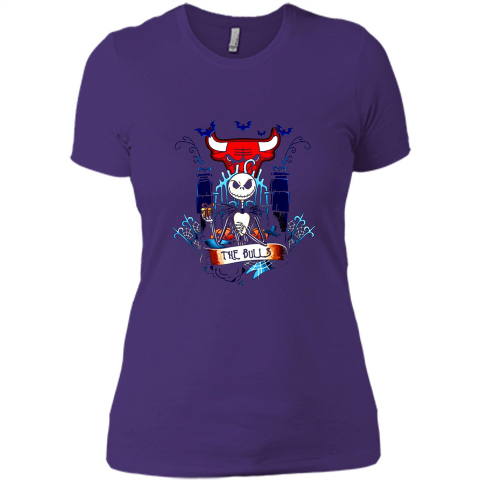 Chicago Bulls Halloween The Nightmare Before Christmas - Ladies' Boyfriend T-Shirt