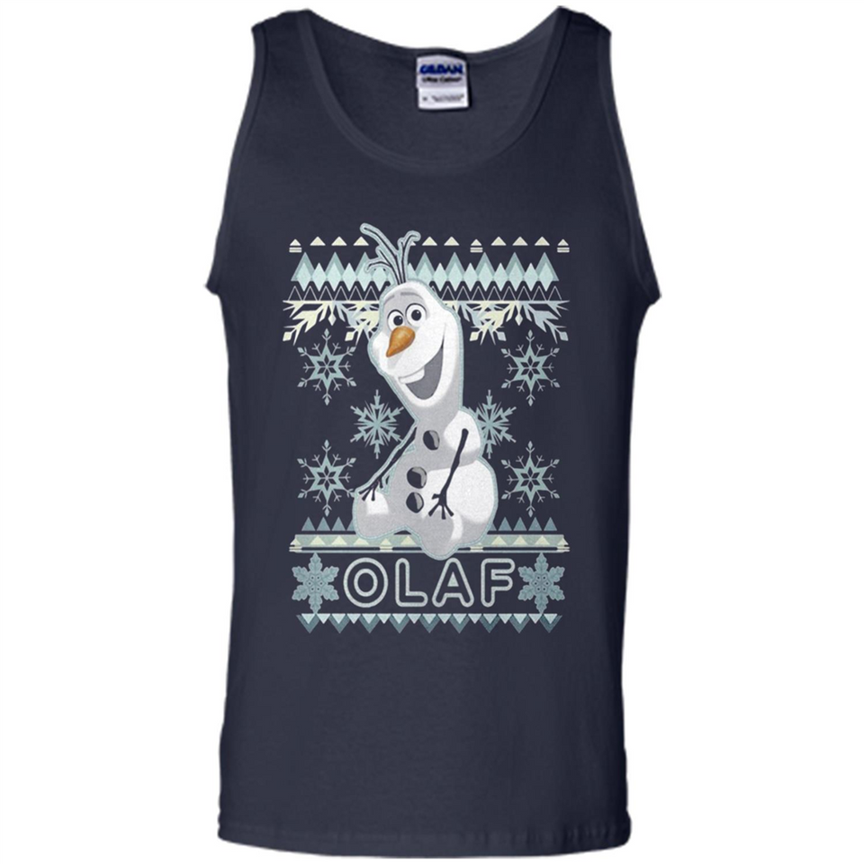 Olaf frozen ugly christmas sweater - Tank Top