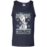 Olaf frozen ugly christmas sweater - Tank Top