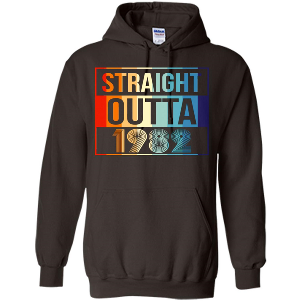 Retro Straight Outta 1982 36 Years Old - Hoodie
