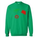 Funny Grinch Hand holding Doctor ornament Christmas Sporty T-Shirt - Sweatshirt