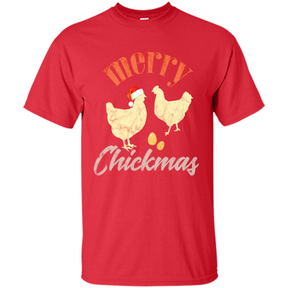 Christmas Chicken Vintage Shirt Funny Santa Hen Farmer Lover - Shirt