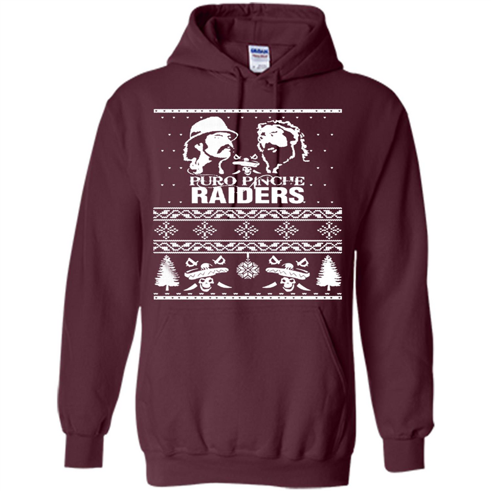 Puro Pinche Raiders Ugly Christmas Sweater - Hoodie