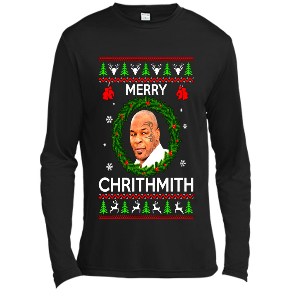 Mike Tyson Merry Chritmith Christmas Sweatshirt PINGPONG