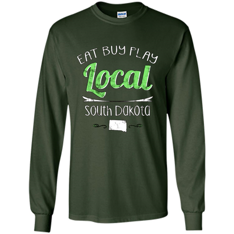 Eat Buy Play Local South Dakota Distressed PING PONG