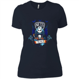Brooklyn Nets Halloween The Nightmare Before Christmas - Ladies' Boyfriend T-Shirt