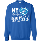 Philadelphia Eagles Football My Heart is on that Field - Sweatshirt