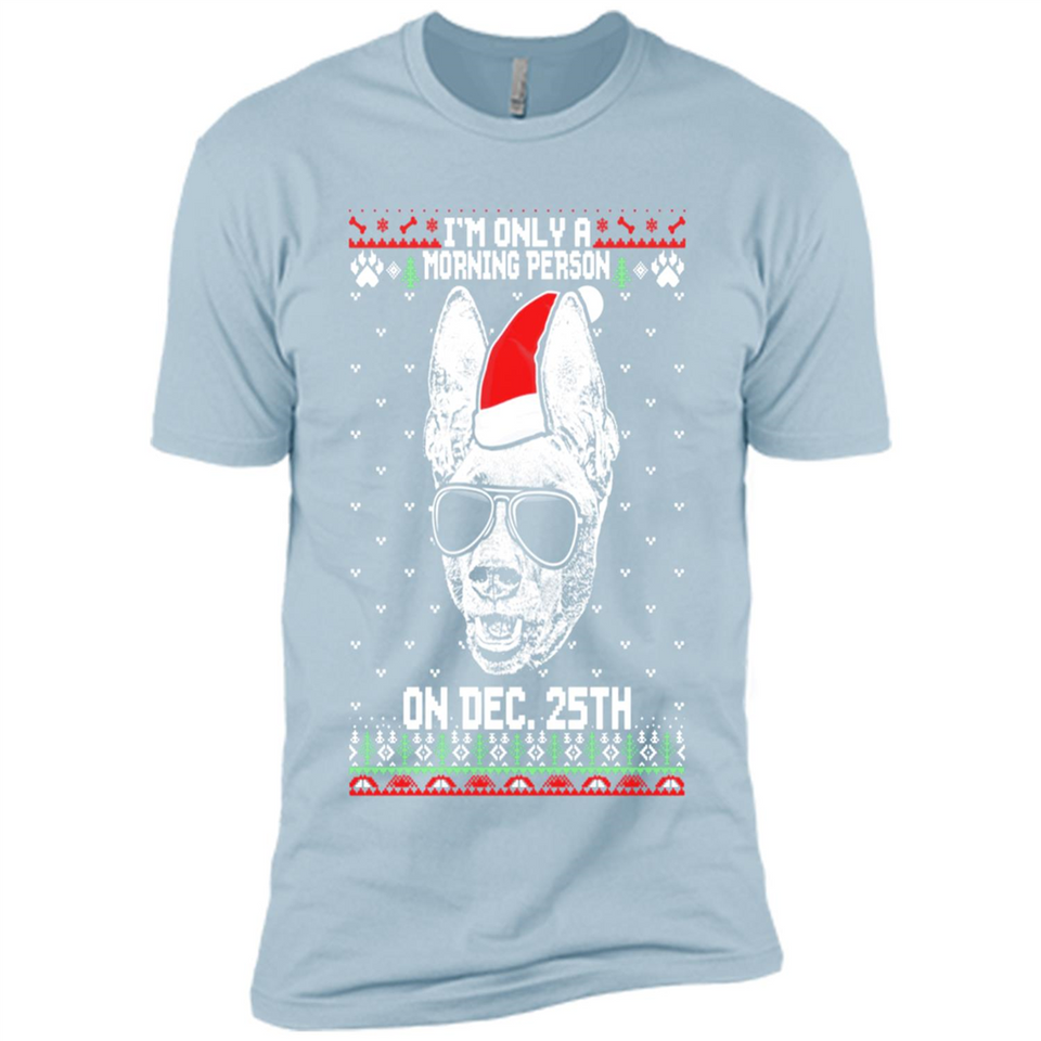 Morning Person Pharaoh Hound Funny Xmas - Premium Short Sleeve T-Shirt