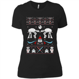 Star Wars Icons Funny Ugly Christmas - Ladies' Boyfriend T-Shirt