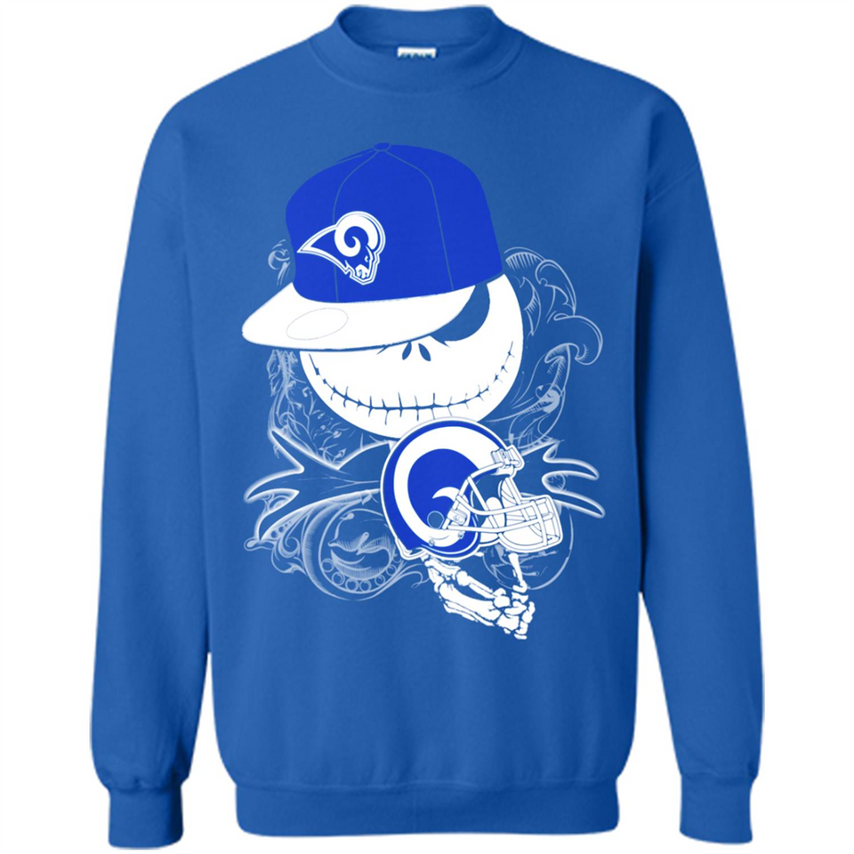 Jack Skellington The Nightmare Before Christmas-Rams Football - Sweatshirt