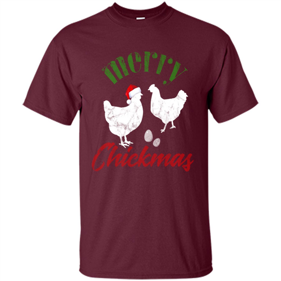 Christmas Chicken Shirt Santa Hens Lover Funny Farmer Gift - Shirt