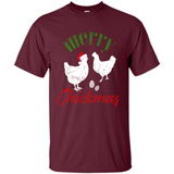 Christmas Chicken Shirt Santa Hens Lover Funny Farmer Gift - Shirt