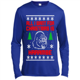 All I Want For Christmas Is HarambeT Rex Attack Reindeer ugly sweater PINGPONG
