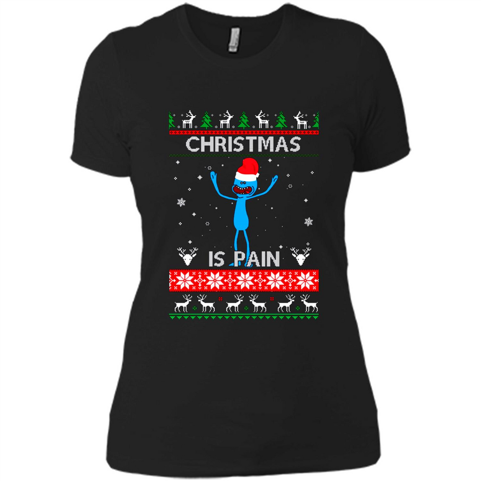 Mr Meeseeks Christmas Is Pain – Rick and Morty Christmas Sweater PINGPONG