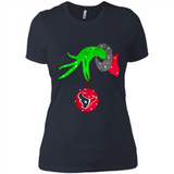 GRINCH HAND HOLDING HOUSTON TEXANS GLITTER CHRISTMAS PINGPONG