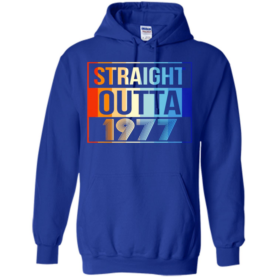 Retro Straight Outta 1977 41 Years Old - Hoodie