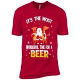 Its The Most Wonderful Time for a Beer - Premium Short Sleeve T-Shirt