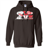 Snoopy loves NBA Atlanta Hawks - Hoodie