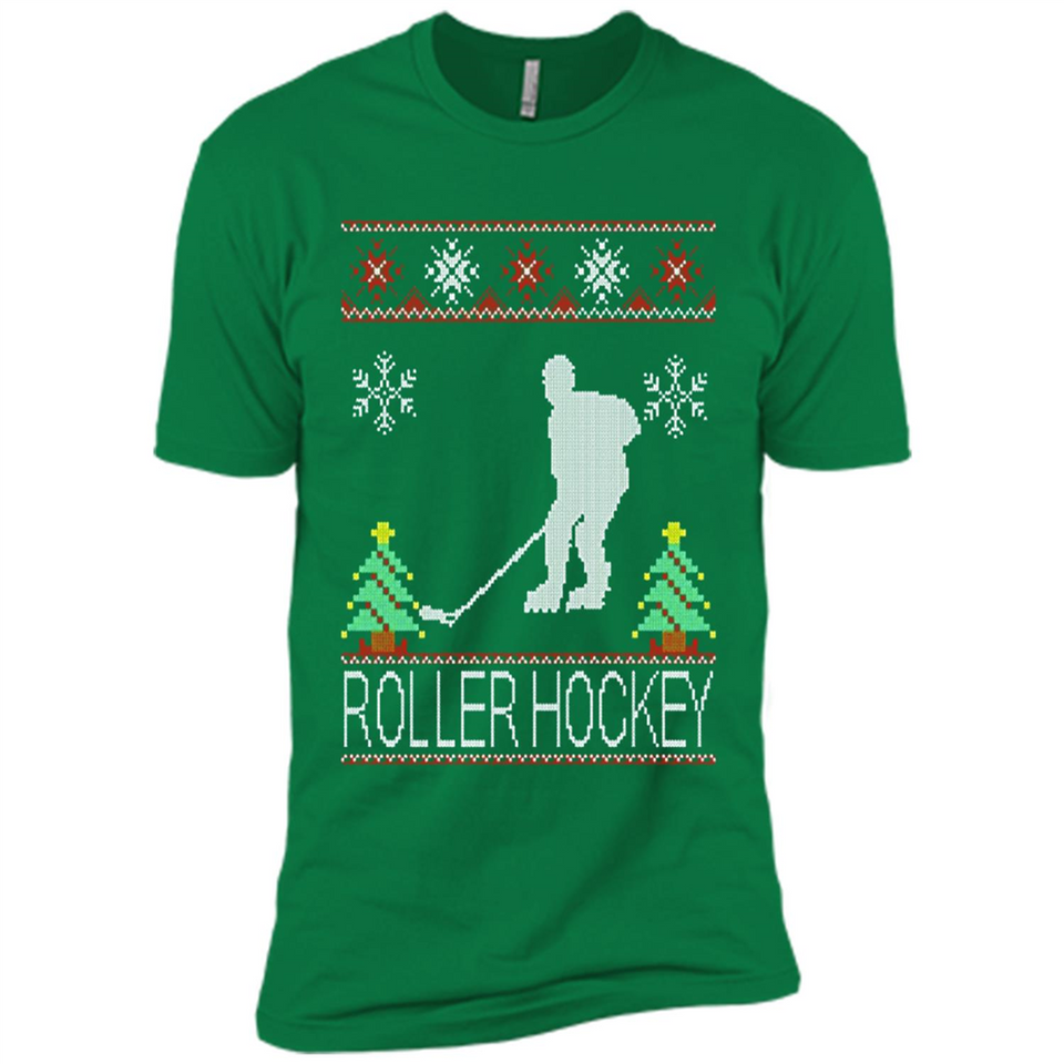 roller hockey Christmas ugly