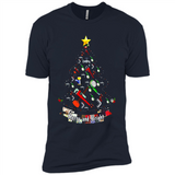 Merry And Bright Plumber Christmas Tree Shirt PINGPONG - Premium Short Sleeve T-Shirt