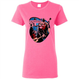 Dancing Funny Guitar Vintage Metal Rock Band Shirt PINGPONG - Ladies Short-Sleeve
