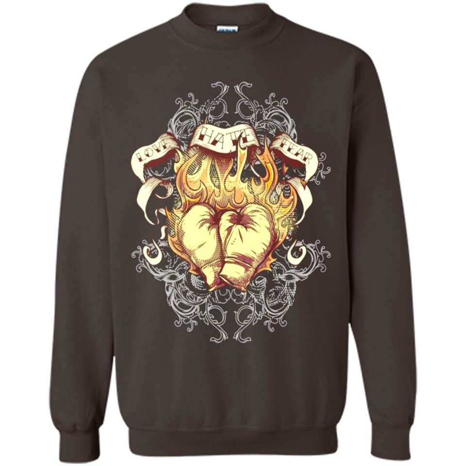 Love Hate Fear Boxing - Martial Art Fighting - Sweatshirt