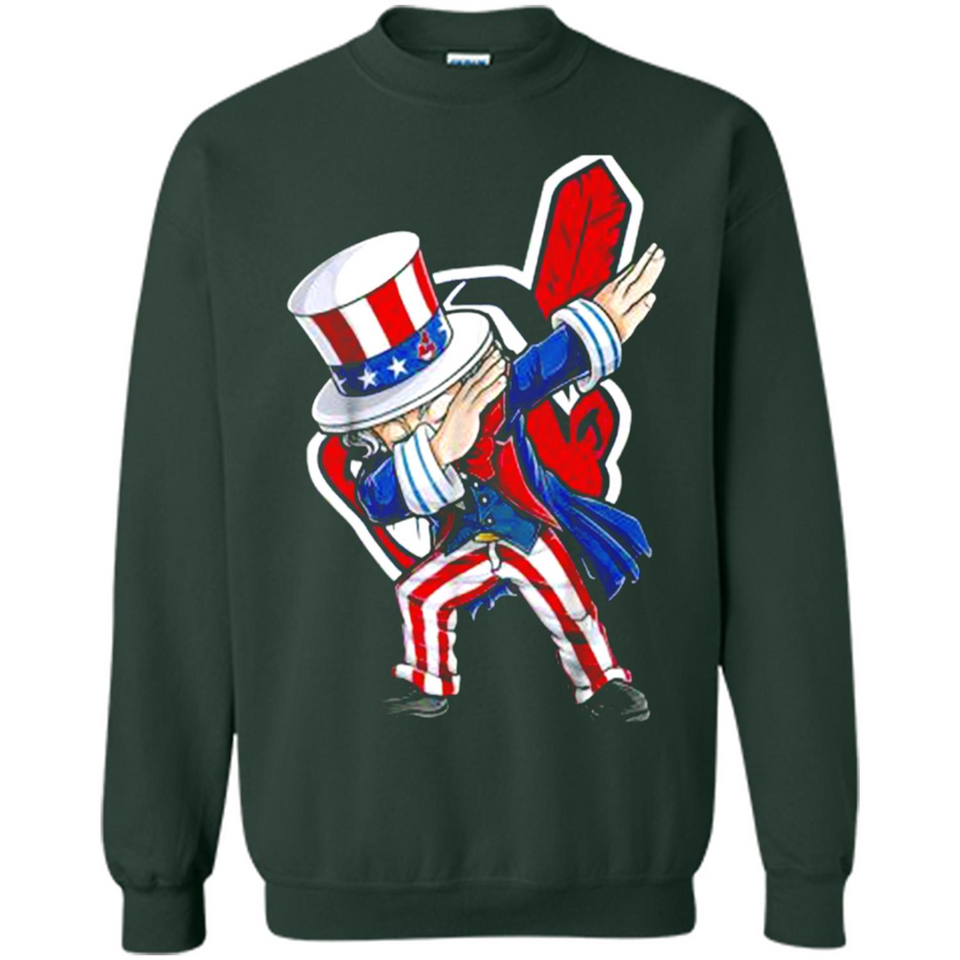 MLB CLEVELAND INDIANS UNCLE SAM DABBING INDEPENDENCE DAY
