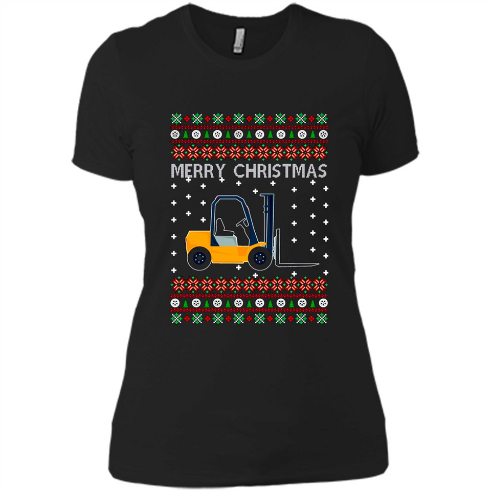 Merry Christmas Forklift ugly sweatshirt PINGPONG