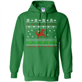 Dinosaur and Santa Ugly Christmas Sweater - Hoodie
