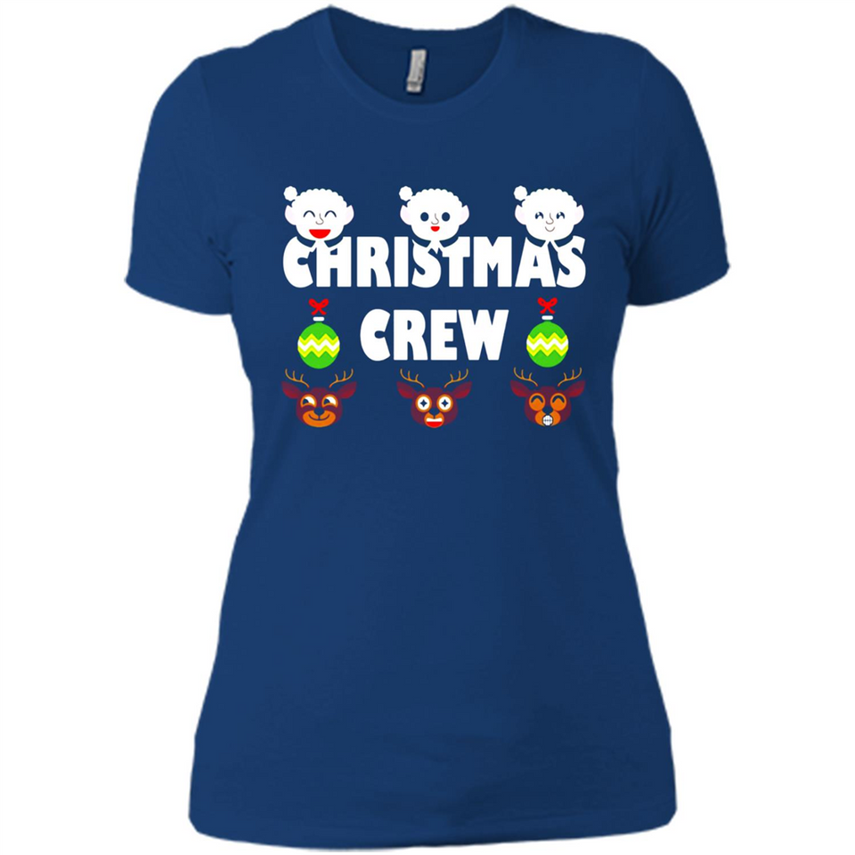Christmas Crew Gifts Santa Elves Reindeer - Ladies' Boyfriend T-Shirt