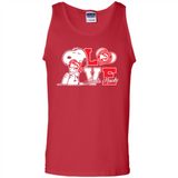 Snoopy loves NBA Atlanta Hawks - Tank Top