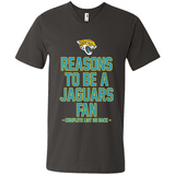 Reasons to be a Jacksonville Jaguars Fan Complete List on Back - Men's V-Neck