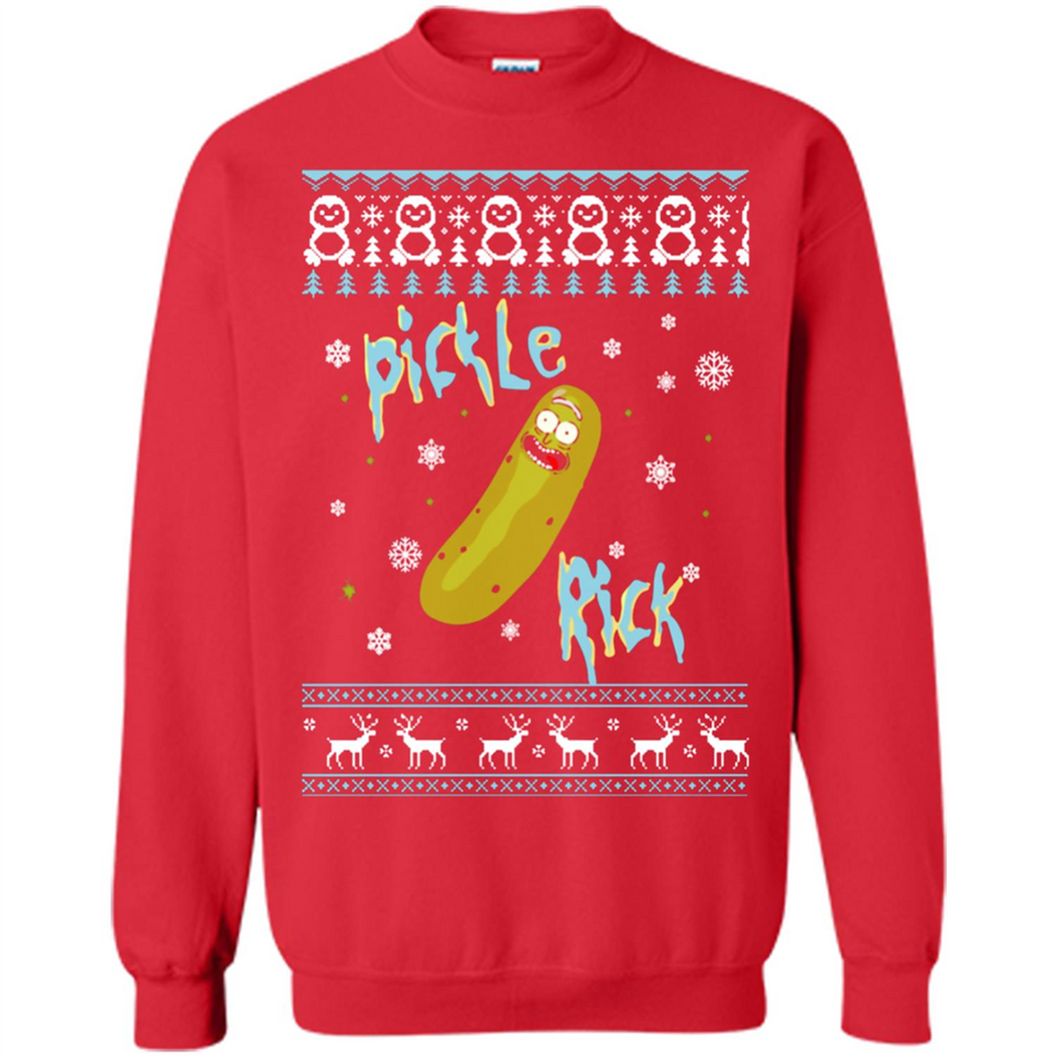 Rick and Morty Pickle Rick Ugly Christmas Sweater - Sweatshirt