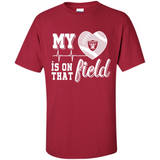 Oakland Raiders Football My Heart is on that Field - Shirt