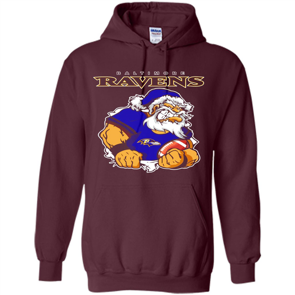 Grumpy Santa Claus Baltimore Ravens Football Team PINGPONG