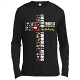 All I need today is a little bit of Hallmark and a whole lot of Jesus - Canvas Long Sleeve T-Shirt