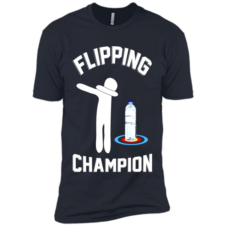 Water Bottle Flipping Tshirt Dabbing Flipping Champion - Premium Short Sleeve T-Shirt