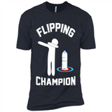 Water Bottle Flipping Tshirt Dabbing Flipping Champion - Premium Short Sleeve T-Shirt