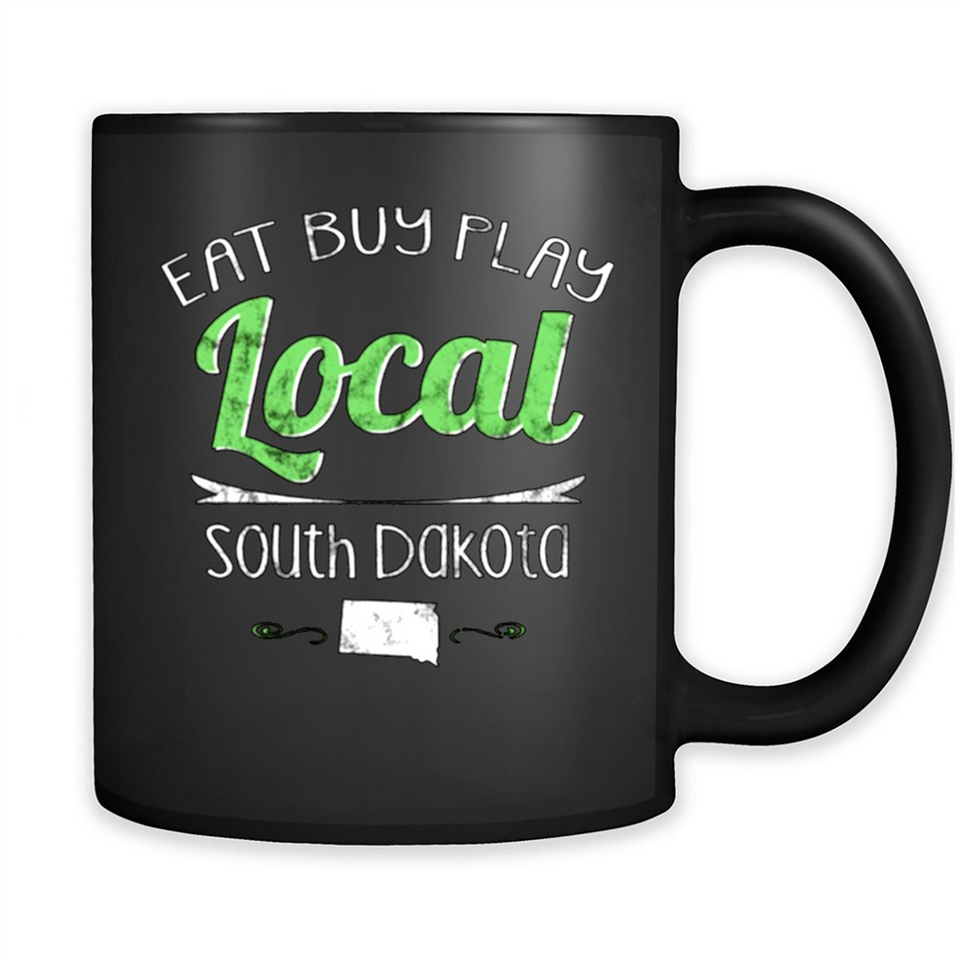 Eat Buy Play Local South Dakota Distressed PING PONG