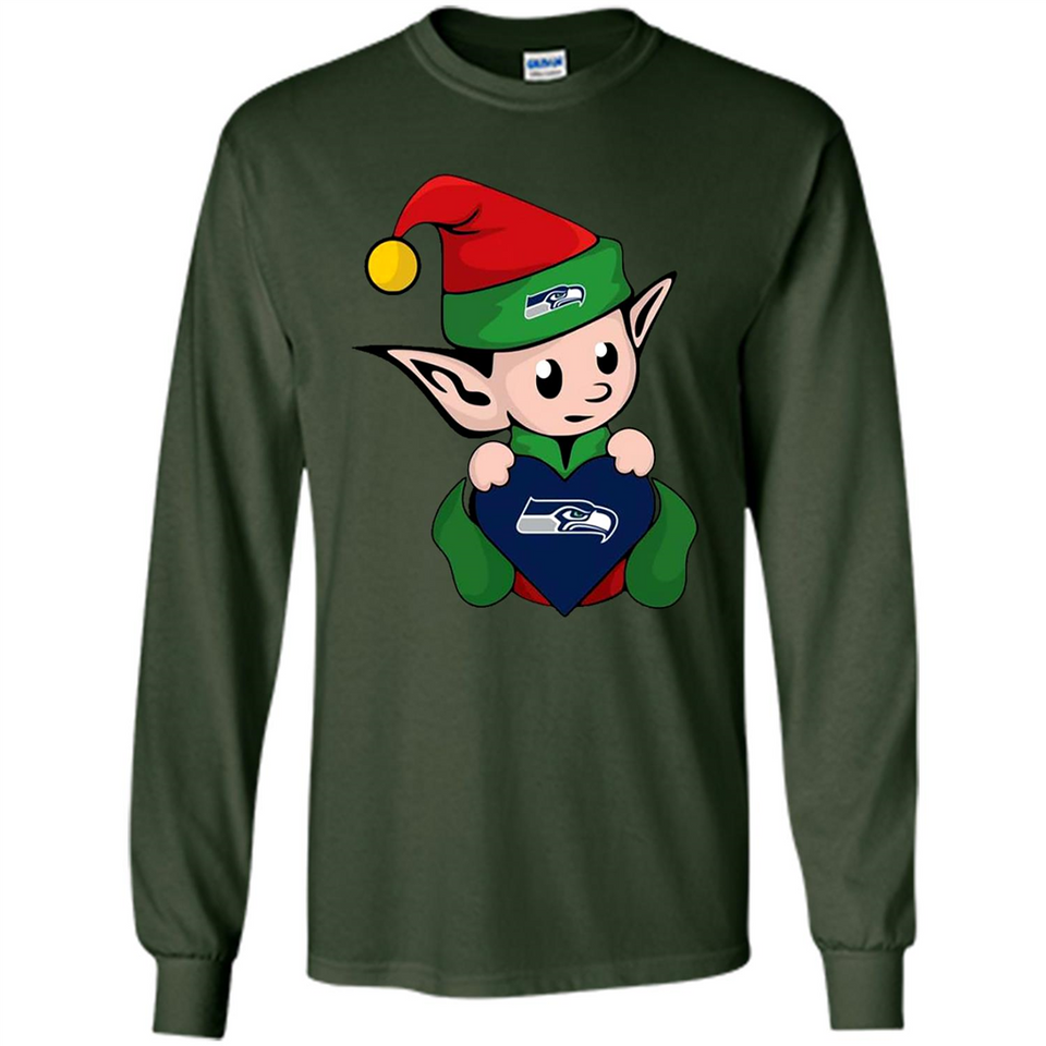 Seattle Seahawks ELF Elves Grinch Santa Claus