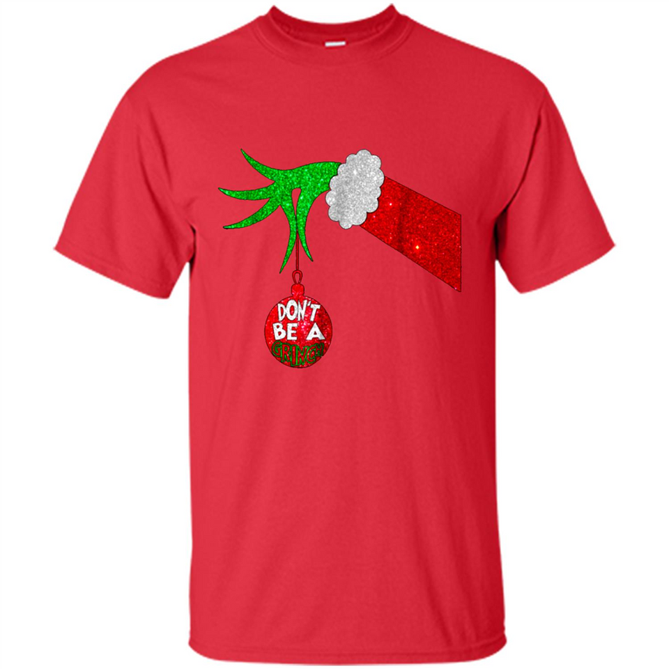 GRINCH HAND HOLDING CHRISTMAS ORNAMENT - DON'T BE A GRINCH PINGPONG